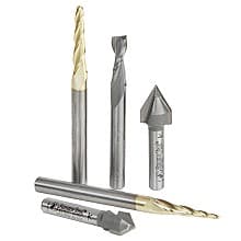 5-Piece Starter Engraving Router Bit Collection, 1/4" Shank