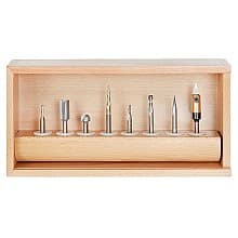 8-Piece CNC Artist Signmaking Starter Router Bit Collection, 1/4" Shank