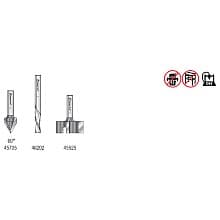 AMS-285 General Purpose CNC Router Bit, Set, 1/4" Shank(3/Piece)