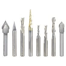 8-Piece CNC General Purpose Set, 1/4" Shank