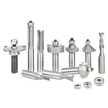 10-Piece Woodworkers Must Have Router Bit Set