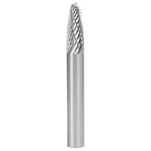 1/4" x 2" Tree Shape Double Cut Burr Bit, 1/4" Shank