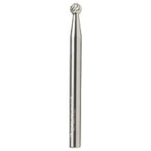 1/8" x 1-1/2" Ball Shape Double Cut Burr Bit, 1/8" Shank