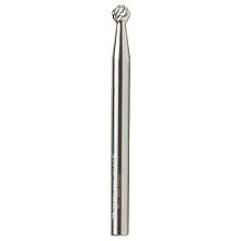 1/8" x 1-1/2" Ball Shape Double Cut Burr Bit, 1/8" Shank