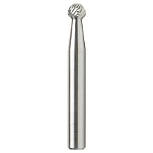 1/4" x 2" Ball Shape Double Cut Burr Bit, 1/4" Shank