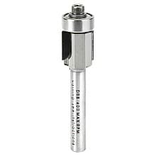 1/2" Dia x 7/16" Polycrystalline Diamond (PCD) Flush Trim for MDF/Laminate Composites ACM Materials/Aluminum, 1/4 Shank