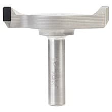 3" Dia x 10mm Polycrystalline Diamond (PCD) Tipped CNC Spoilboard Surfacing, Rabbeting, Flycutter, Slab Leveler/Surface Planer, 1/16" Radius, 1/2" Shank