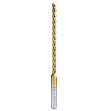 1/4" x 6" Foam Cutting Ball End Extended TiN Coated Up-Cut CNC Spiral Router Bit, 4-Flute, 3/8" Shank