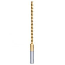 1/4" x 6" Foam Cutting Square End Mill Extended TiN Coated Up-Cut Spiral Router Bit, 4-Flute, 3/8" Shank