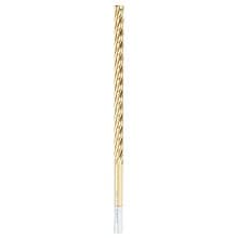1/4" x 6" Foam Cutting Square End Mill Extended TiN Coated Up-Cut Spiral Router Bit, 4-Flute, 1/4" Shank