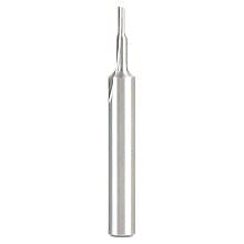 1/16" x 3/16" HSS Single 'O' Flute, Straight Plastic Cutting Router Bit, 1-Flute, 1/4" Shank