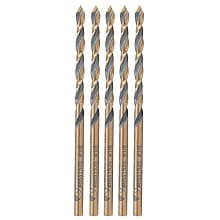 1/8" x 2-3/4" Plastic Drill Bit, 1/8" Shank (5 Pack)