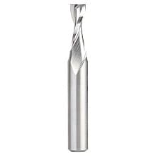 3/8" x 3-1/2" Aluminum Cutting Up-Cut Spiral Router Bit, 2-Flute, 1/2" Shank