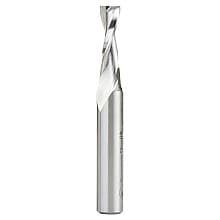 3/8" x 3-3/4" Aluminum Cutting Up-Cut Spiral Router Bit, 2-Flute, 1/2" Shank
