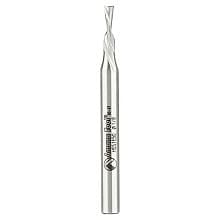 1/8" x 2-5/8" Aluminum Cutting Down-Cut Spiral Router Bit, 2-Flute, 1/4" Shank