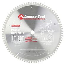 10" x 80 Teeth Non-Melt Plastic Saw Blade