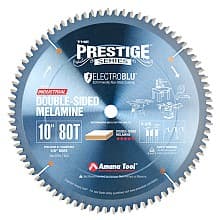10" x 80 Teeth Electro-Blu Non-Stick Coated Double-Face Melamine Saw Blade