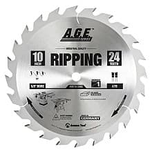 10" x 24 Teeth Ripping/Cross-Cut Circular Saw Blade