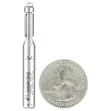 3/16" x 2" Miniature Flush Trim Bit with Lower Ball Bearing, 2-Flute, 1/4" Shank