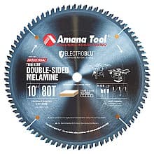 Prestige 10" x 80 Teeth Electro-Blu Non-Stick Coated Double-Face Melamine Saw Blade