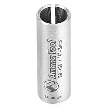 8mm x 1" High Precision Steel Router Collet Reducer, 1/4" Shank