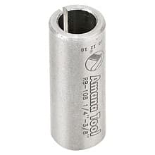 3/8" x 1" High Precision Steel Router Collet Reducer, 1/4" Shank