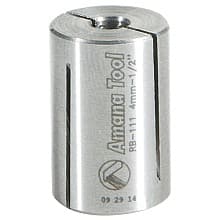 1/2" x 3/4" High Precision Steel Router Collet Reducer, 4mm Shank