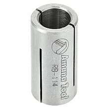 12mm x 1" High Precision Steel Router Collet Reducer, 8mm Shank