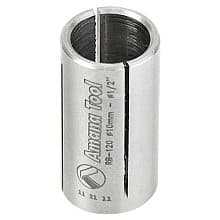 1/2" x 1" High Precision Steel Router Collet Reducer, 10mm Shank