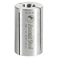 3/4" x 1-1/4" High Precision Steel Router Collet Reducer, 8mm Shank