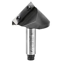 2-5/8" x 3-7/8" 91° CNC Insert V-Groove Router Bit, 1-Flute, 3/4" Shank