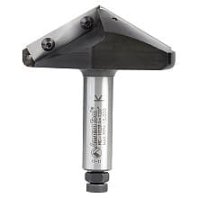 3-13/32" Dia x 1" CNC Insert V-Groove 120° Router Bit, 3/4" Shank