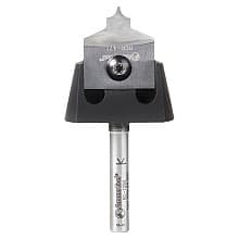 RC-1053 1/8" Radius x 7/8" x 1/4" Tru Point Roundover Insert CNC System Router Bit, 1/4" Shank