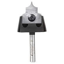 RC-1055 1/4" Radius x 7/8" x 1/2" Tru Point Roundover Insert CNC System Router Bit, 1/4" Shank