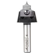 RC-1058 1/4" Radius x 7/8" x 1/2" Tru Point Roundover Insert CNC System Router Bit, 1/2" Shank