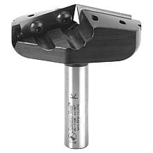 Insert V-Groove 150° x 19/64 x 1/2" Shank CNC Router Bit