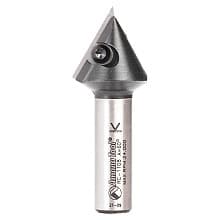 Insert V-Groove 60° x 1-1/16 Dia x 29/32 x 1/2" Shank CNC Router Bit