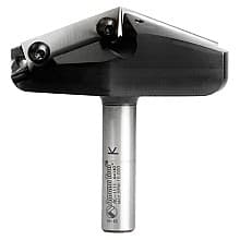 Insert V-Groove 140° x 3-5/64 Dia x 1/2 x 1/2" Shank CNC Router Bit