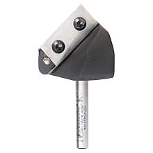 Insert V-Groove 90° x 39mm Dia 20mm x 6mm Shank CNC Router Bit