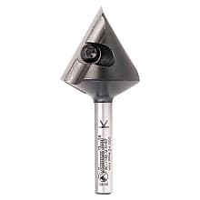 Insert V-Groove 60° x 23mm x 6mm Shank CNC Router Bit