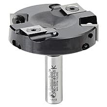 2-1/2" Dia x 15/32" Insert Carbide Spoilboard Surfacing, Rabbeting, Flycutter, Slab Leveler/Surface Planer Router Bit, 1/2" Shank