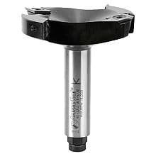 3-5/32" Dia x 15/32" CNC Insert Carbide Spoilboard Surfacing, Rabbeting, Flycutter, Slab Leveler/Surface Planer 2+2 Flute, Design, 3/4" Shank