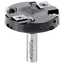 RC-2351 2-1/2" x 15/32" Insert Carbide Spoilboard Surfacing, Rabbeting, Flycutter, Slab Leveler/Surface Planer Router Bit, 4-Flute, 1/2" Shank