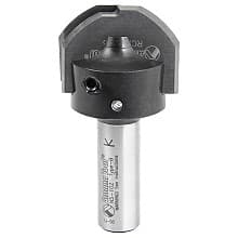 RC-2485 1-11/32" x 17/64" CNC Insert Nova System Cove Raised Panel Bit, 1/2" Shank for MDF/Wood Cabinet Door