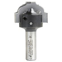 RC-2490 3/4" x 7/16" CNC Insert Nova System Cove/Bead Plunge Bit form for MDF/Wood Cabinet Doors, 1/2" Shank