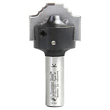 RC-2494 27/32" x 19/64" CNC Insert Nova System Bead Plunge Bit form for MDF/Wood Cabinet Doors, 1/2" Shank