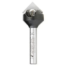 RC-45711-M 17.6mm x 8.5mm 90° In-Tech Insert V-Groove Router Bit, 1-Flute, 6mm Shank