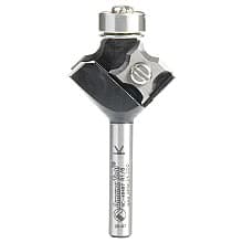 1-5/64" Dia x 3/8" x 1/8" Radius In-Tech Insert Corner Round, 2 Flute, 1/4" Shank