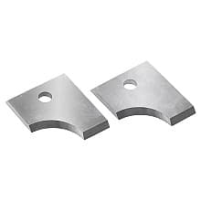 Solid Carbide Insert Knives 10mm Radius for Double Rounding/Chamfering System RC-2210 (2 Pieces)