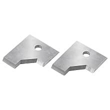RCK-290 Solid Carbide 45° Angle Insert Knives for Double Rounding/Chamfering System RC-2212, Pair of 2